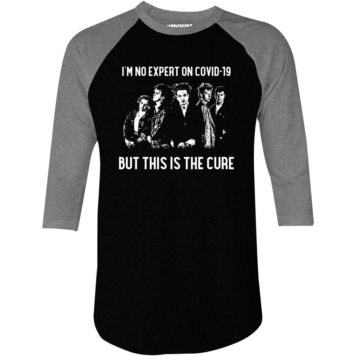 This is The Cure Mashup Parody - 3/4 Sleeve Raglan T-Shirt