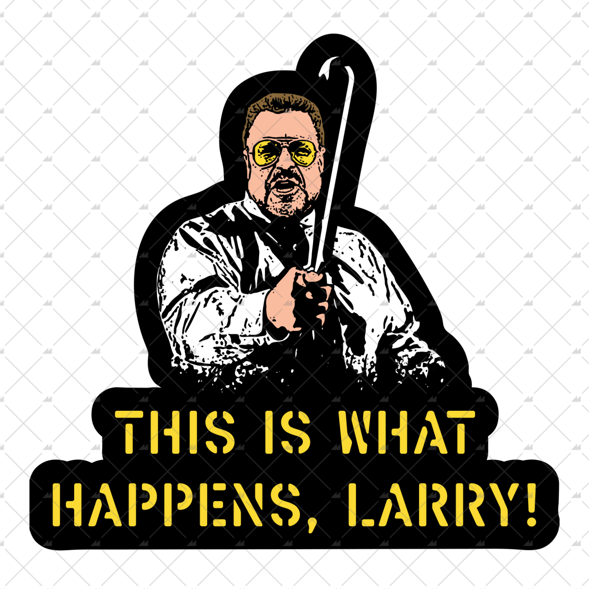 This is What Happens, Larry - Sticker