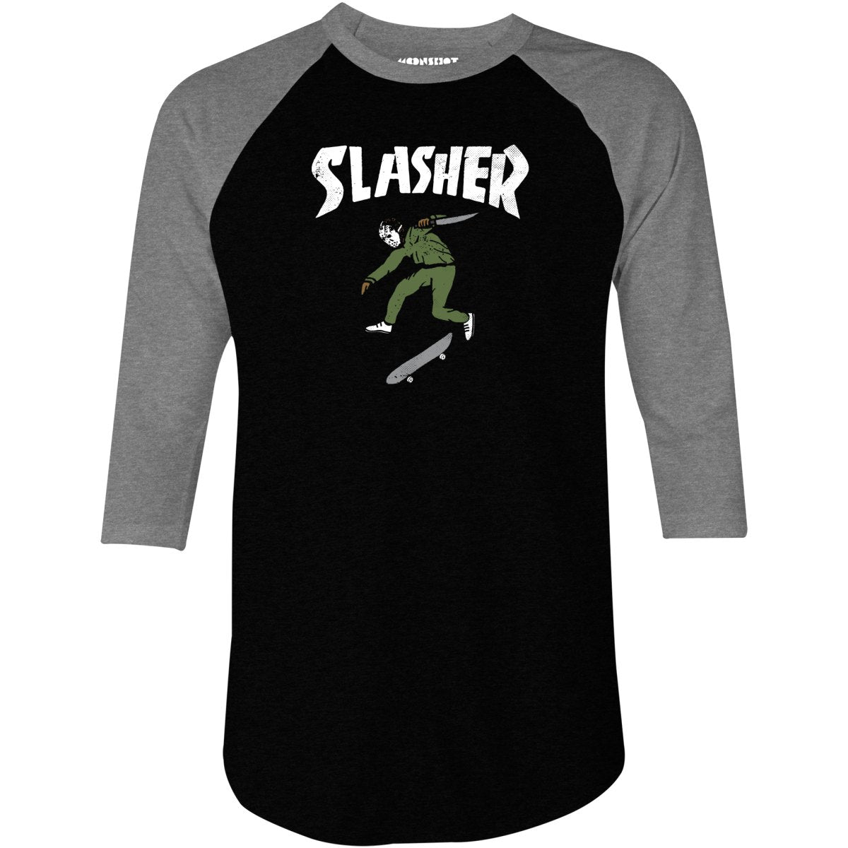 Thrasher Slasher - 3/4 Sleeve Raglan T-Shirt