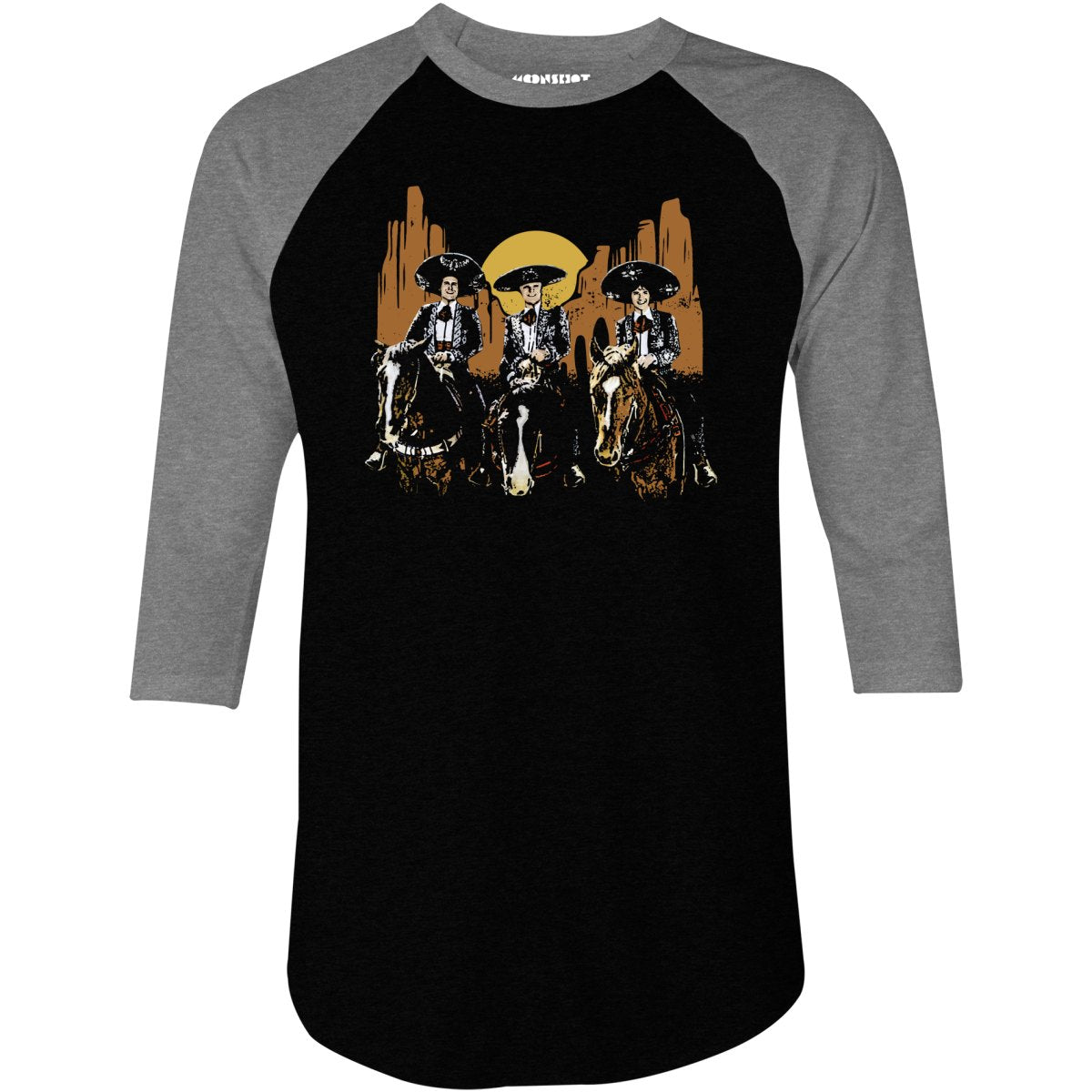 Three Amigos Tribute - 3/4 Sleeve Raglan T-Shirt