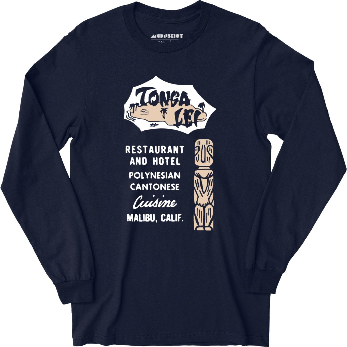 Tonga Lei v2 - Malibu, CA - Vintage Tiki Bar - Long Sleeve T-Shirt