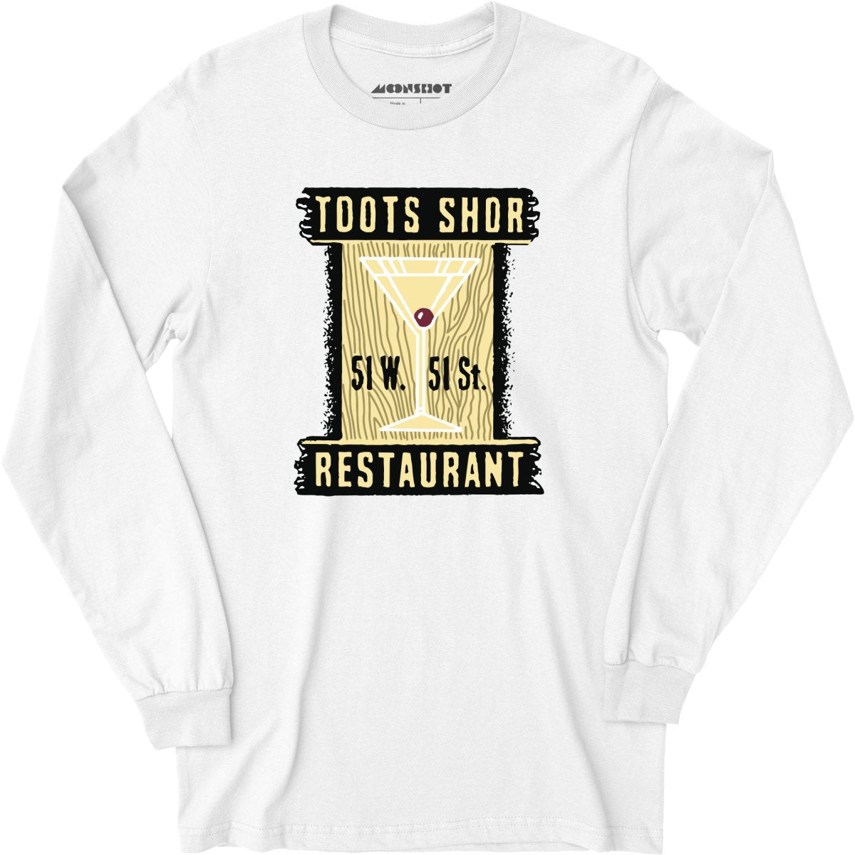 Toots Shor - Manhattan, NY - Vintage Restaurant - Long Sleeve T-Shirt
