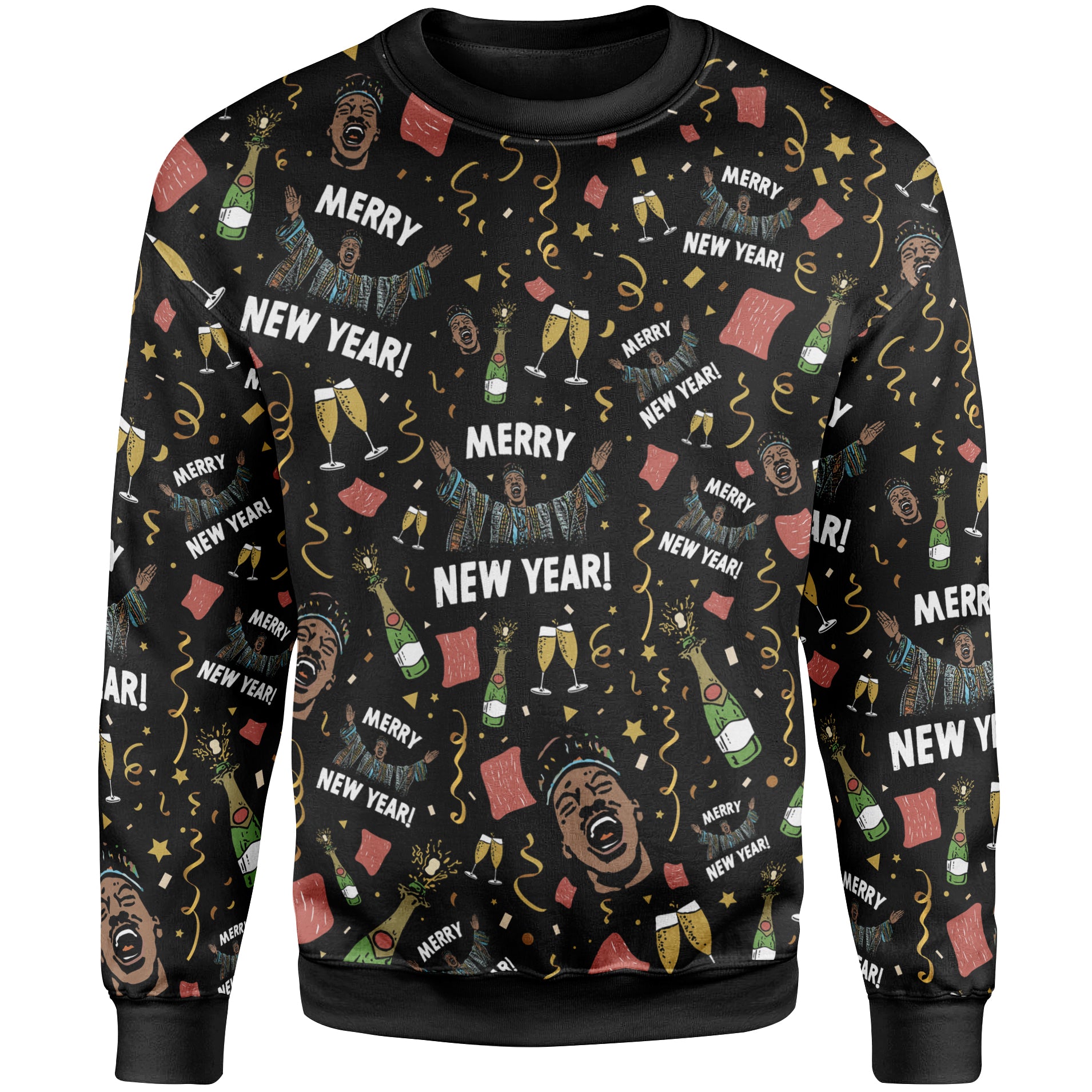 Merry New Year - All Over Sweatshirt