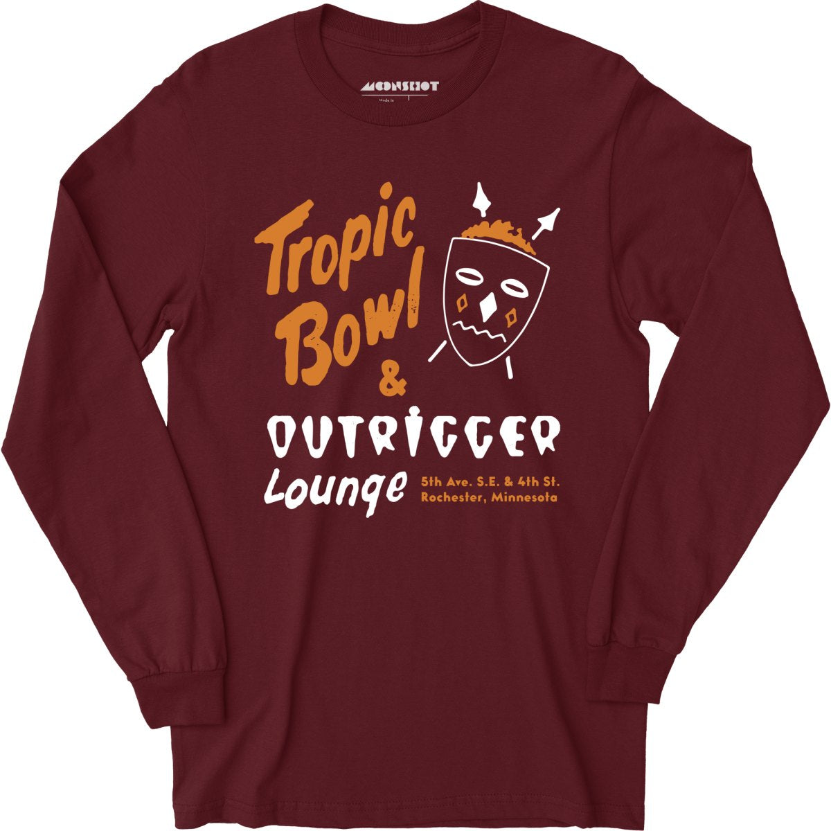 Tropic Bowl - Rochester, MN - Vintage Bowling Alley - Long Sleeve T-Shirt