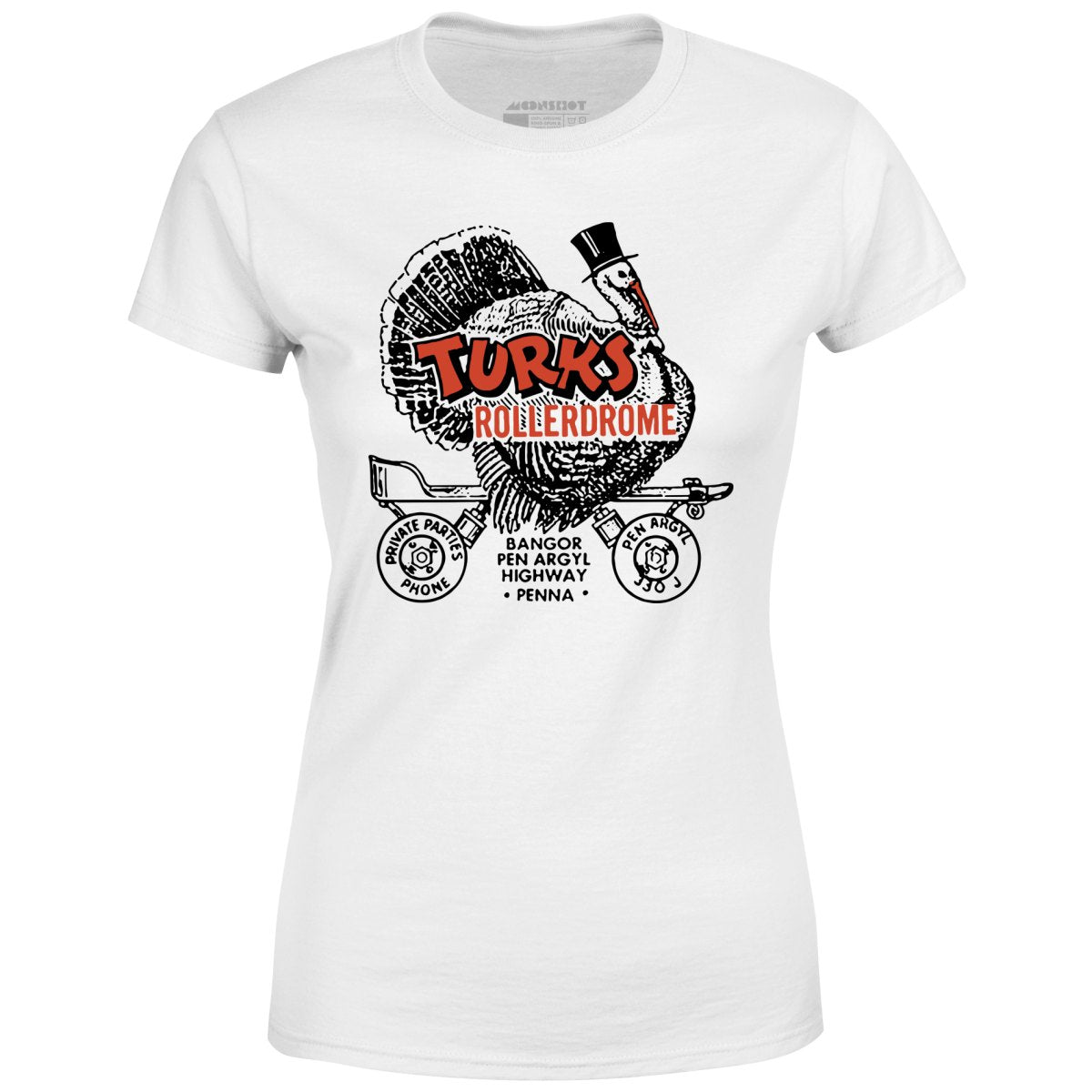 Turks Rollerdrome - Pen Argyl, PA - Vintage Roller Rink - Women's T-Shirt