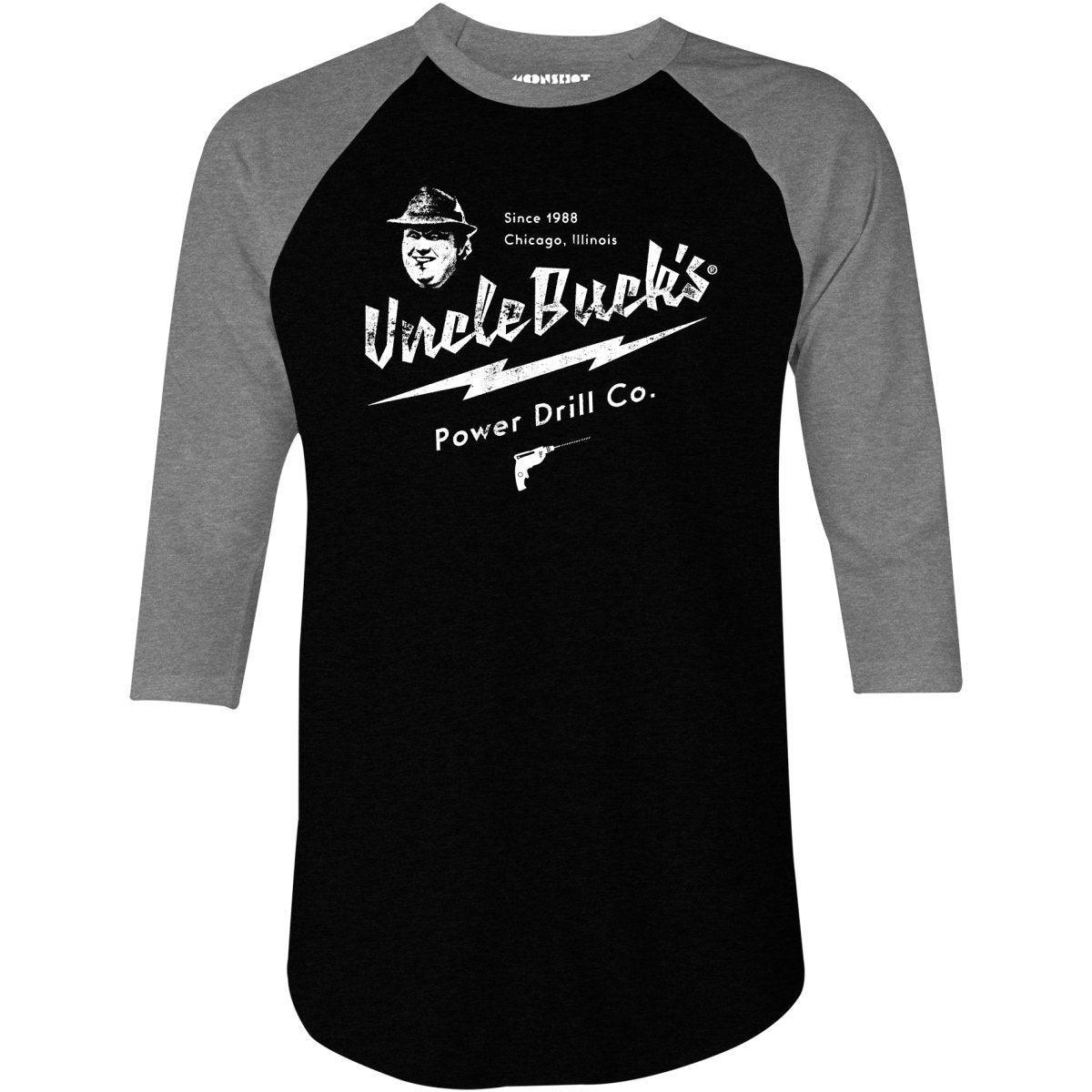 Uncle Buck's Power Drill Co. - 3/4 Sleeve Raglan T-Shirt