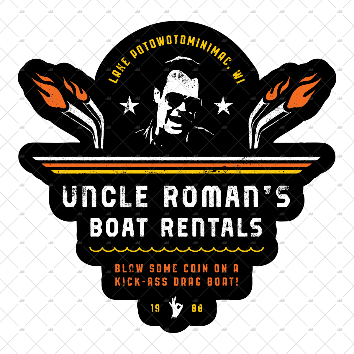 Uncle Roman's Boat Rentals - Sticker