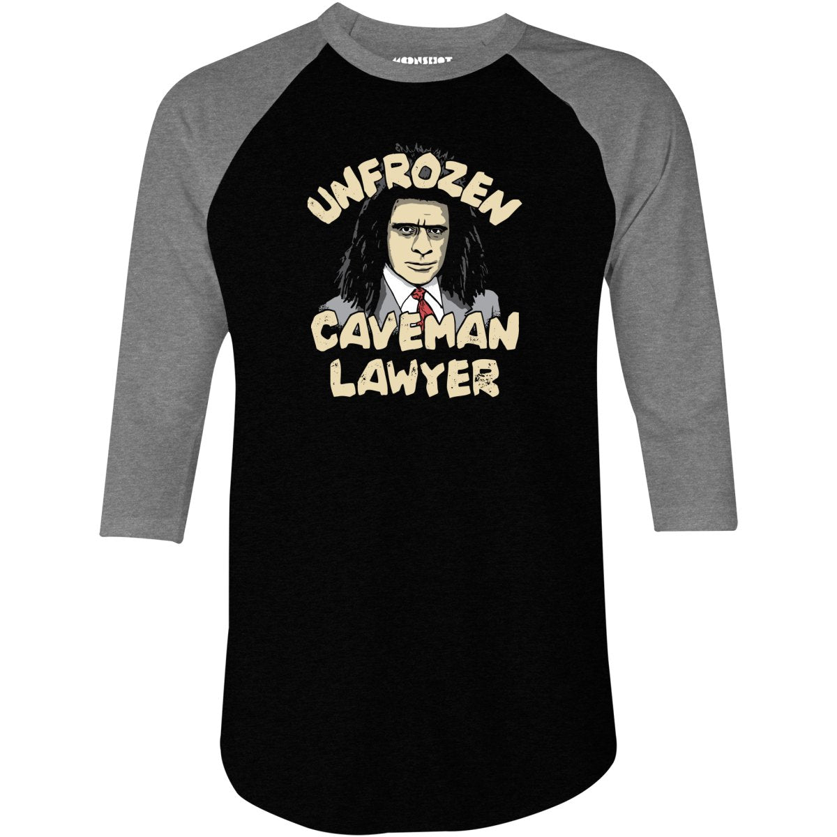 Unfrozen Caveman Lawyer - 3/4 Sleeve Raglan T-Shirt