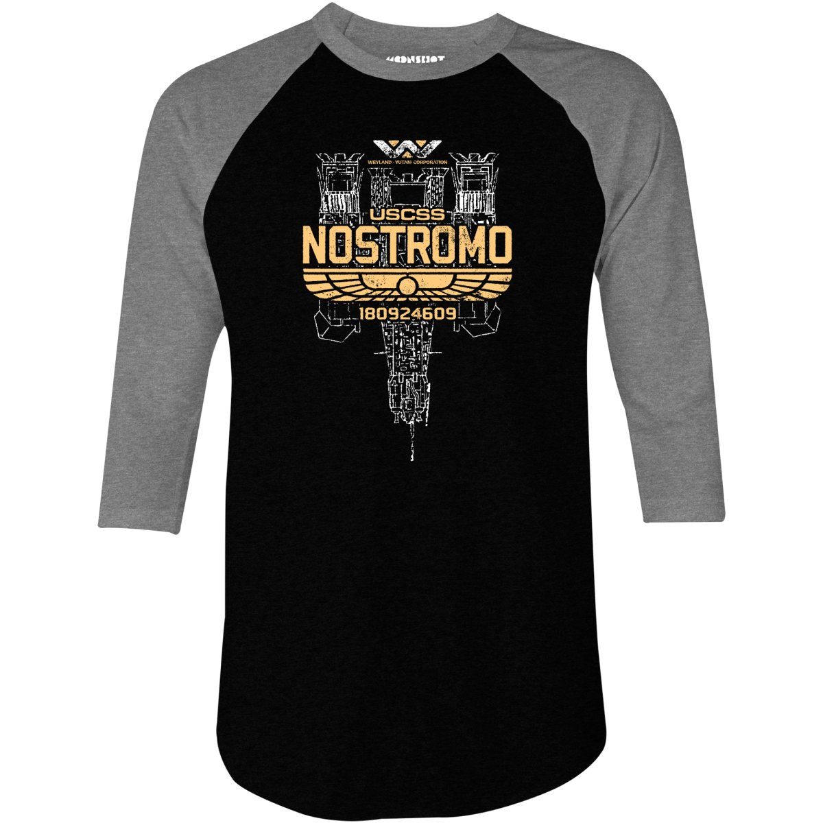 USCSS Nostromo - 3/4 Sleeve Raglan T-Shirt