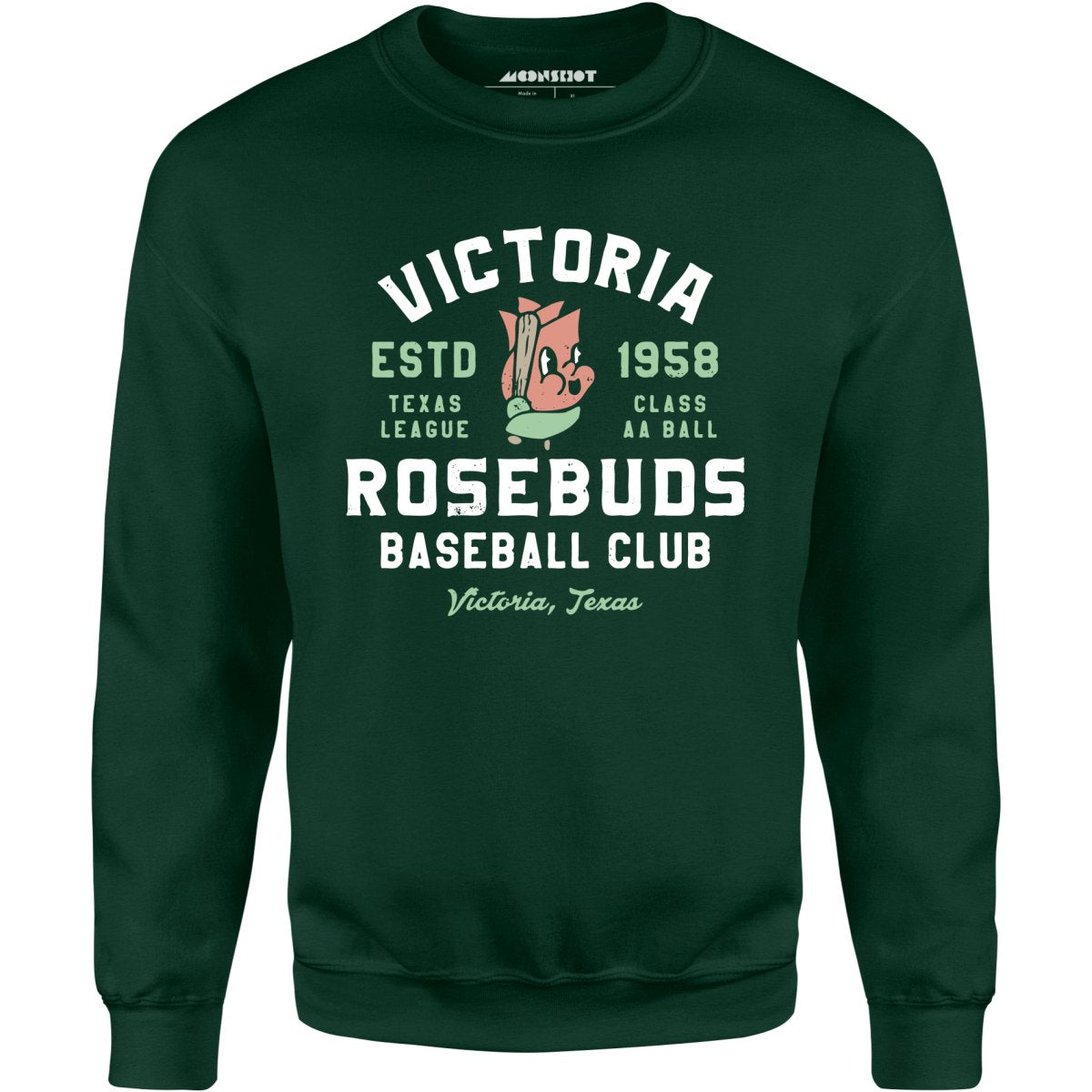 Victoria Rosebuds - Texas - Vintage Defunct Baseball Teams - Unisex Sweatshirt