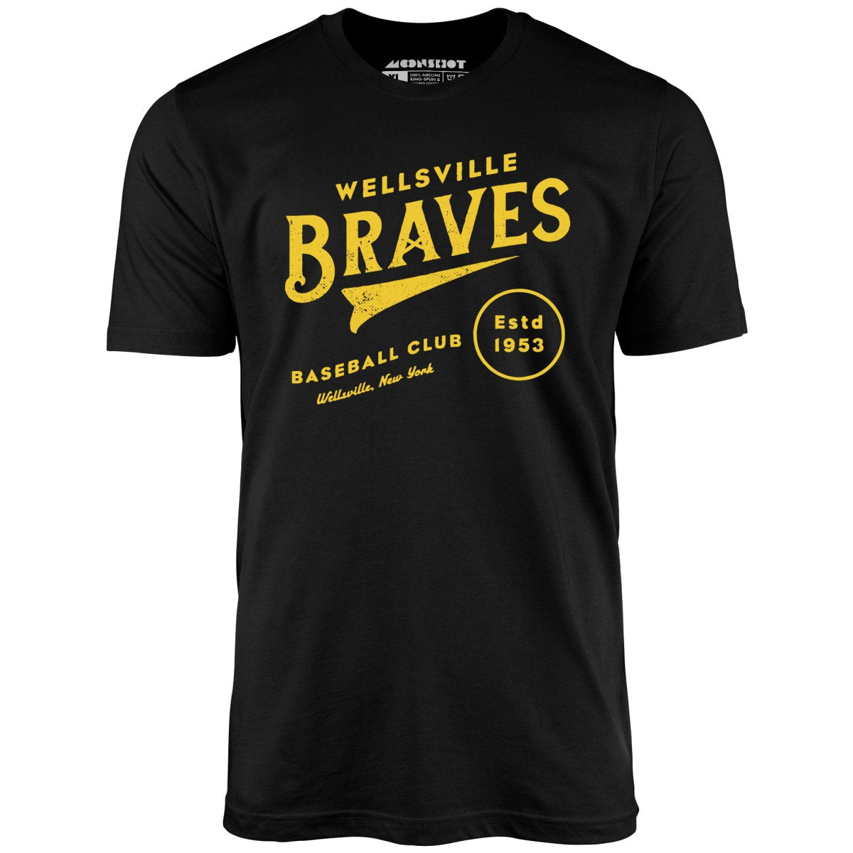 Wellsville Braves - New York - Vintage Defunct Baseball Teams - Unisex T-Shirt