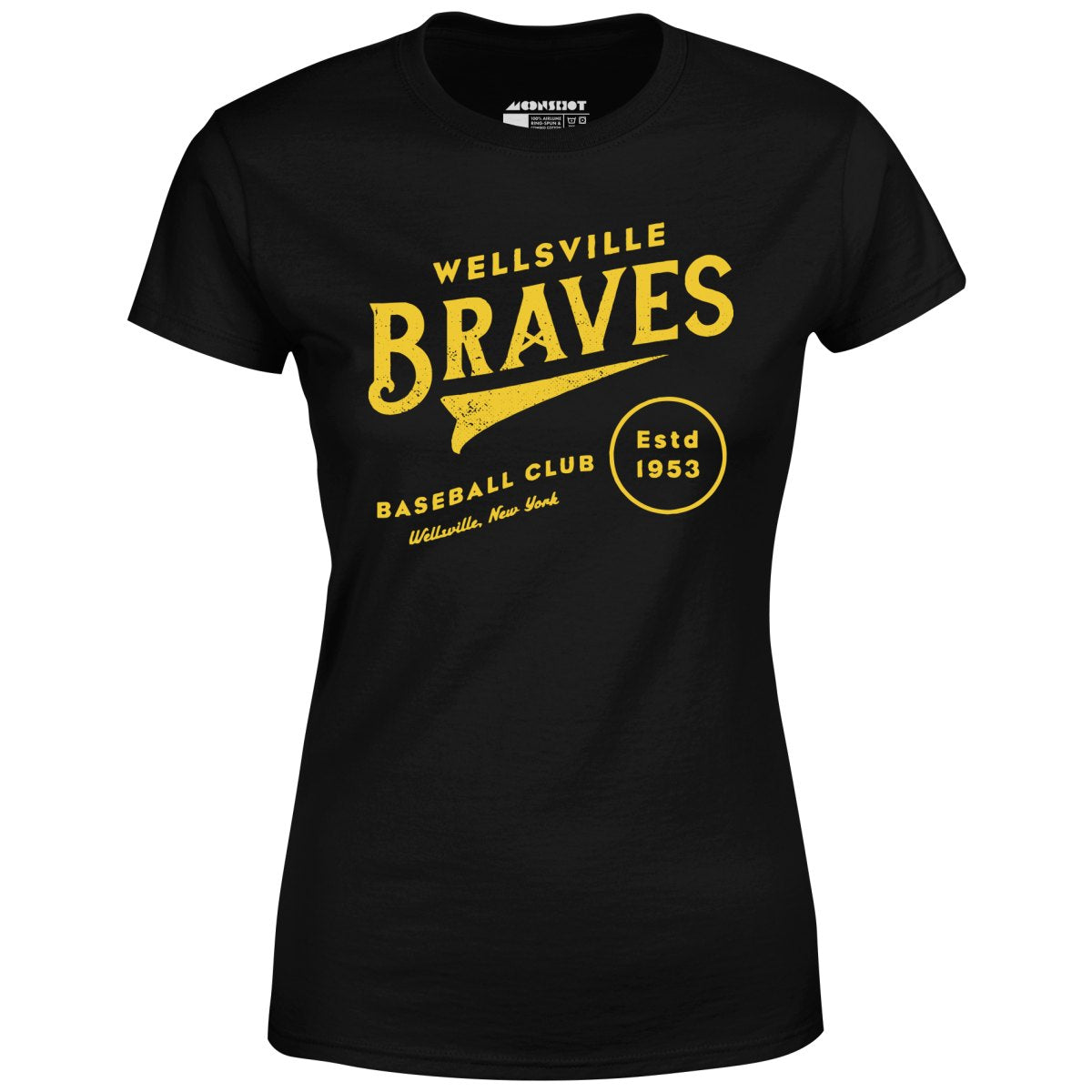 Wellsville Braves - New York - Vintage Defunct Baseball Teams - Women's T-Shirt