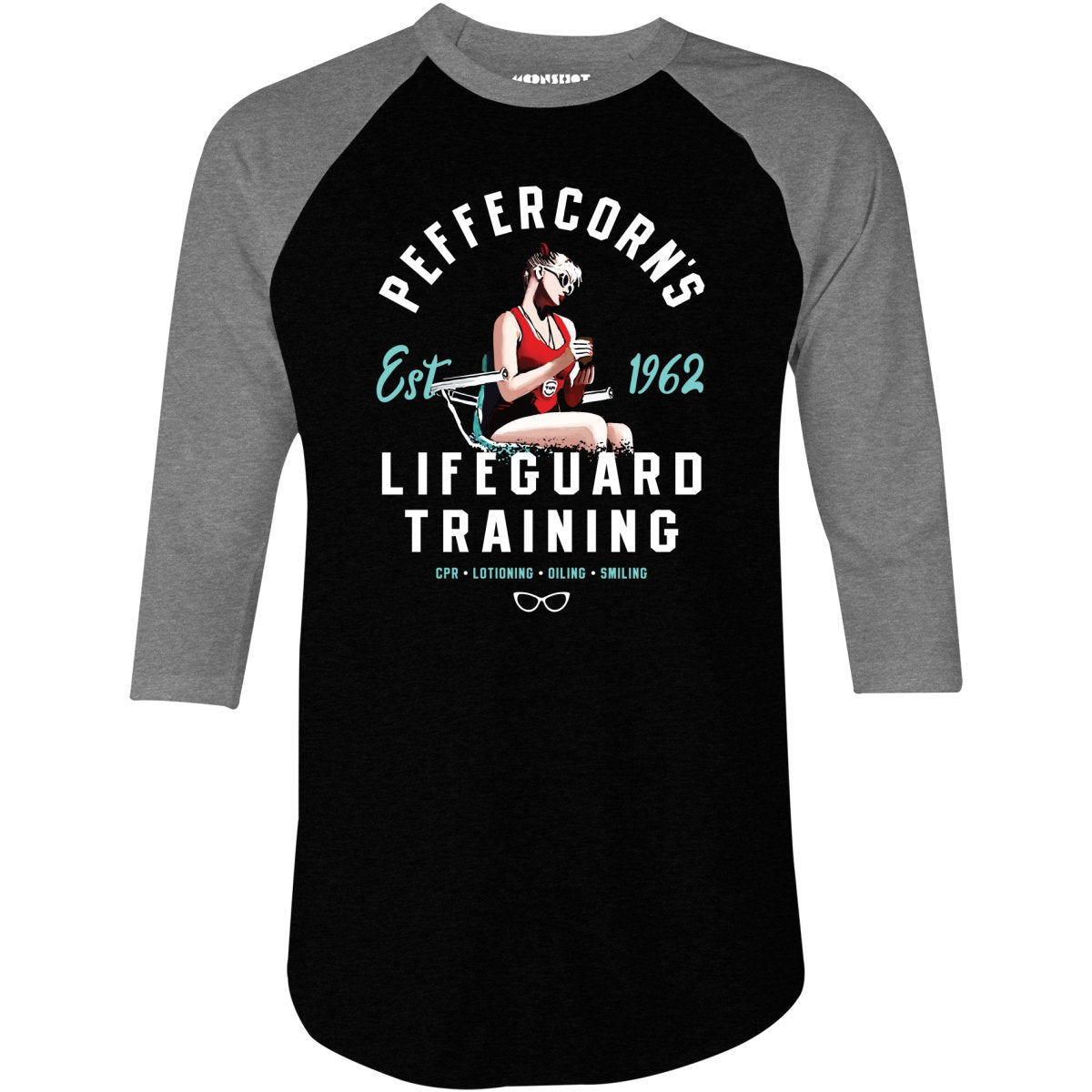 Wendy Peffercorn's Lifeguard Training - 3/4 Sleeve Raglan T-Shirt