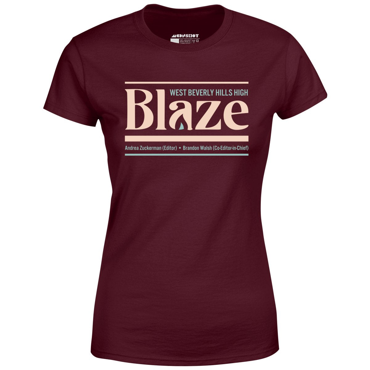 West Beverly Hills High Blaze Newspaper 90210 - Women's T-Shirt