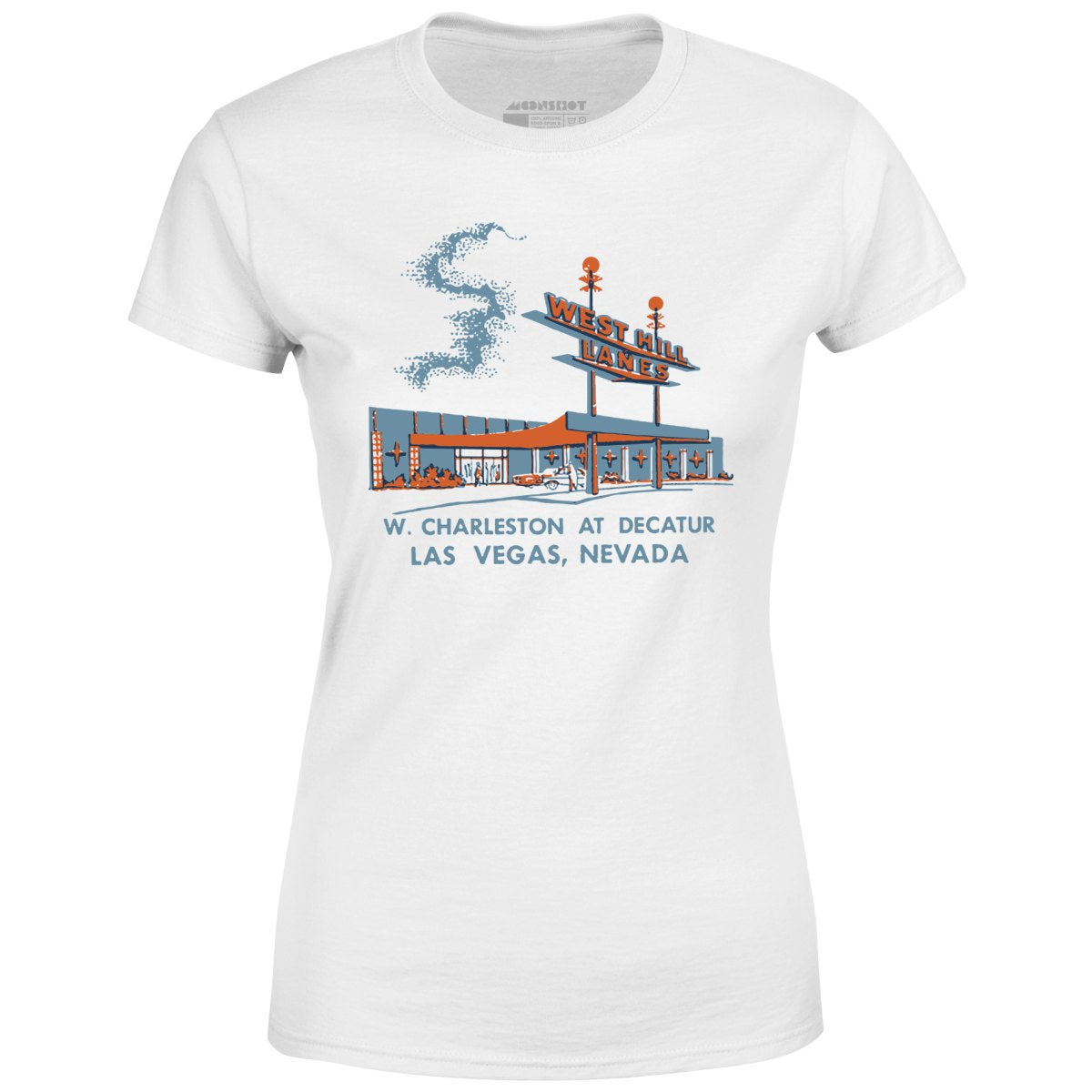 West Hill Lanes - Las Vegas, NV - Vintage Bowling Alley - Women's T-Shirt
