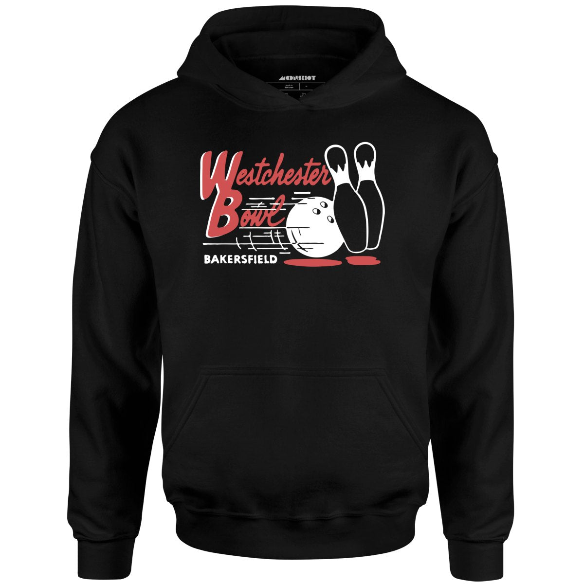 Westchester Bowl - Bakersfield, CA - Vintage Bowling Alley - Unisex Hoodie
