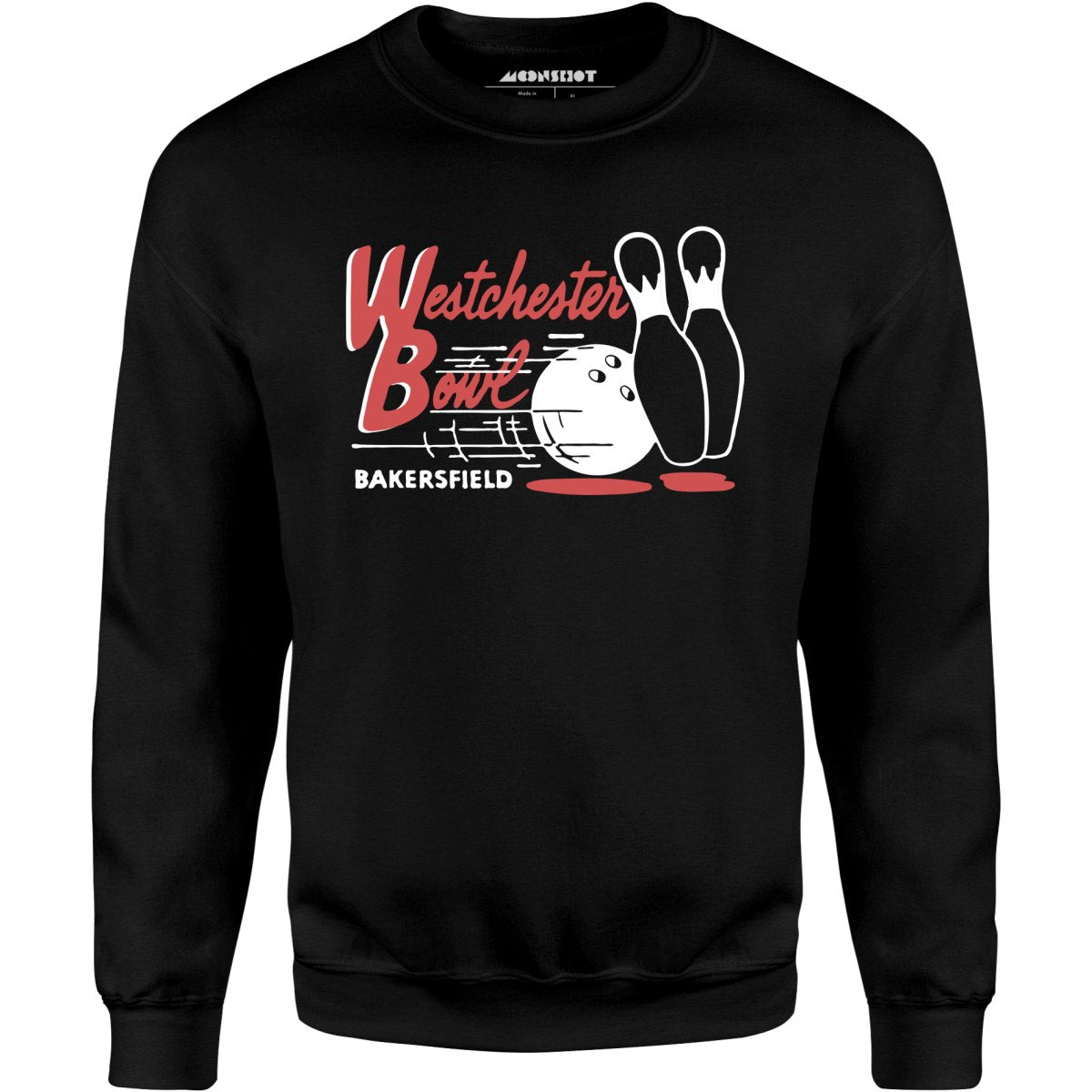 Westchester Bowl - Bakersfield, CA - Vintage Bowling Alley - Unisex Sweatshirt