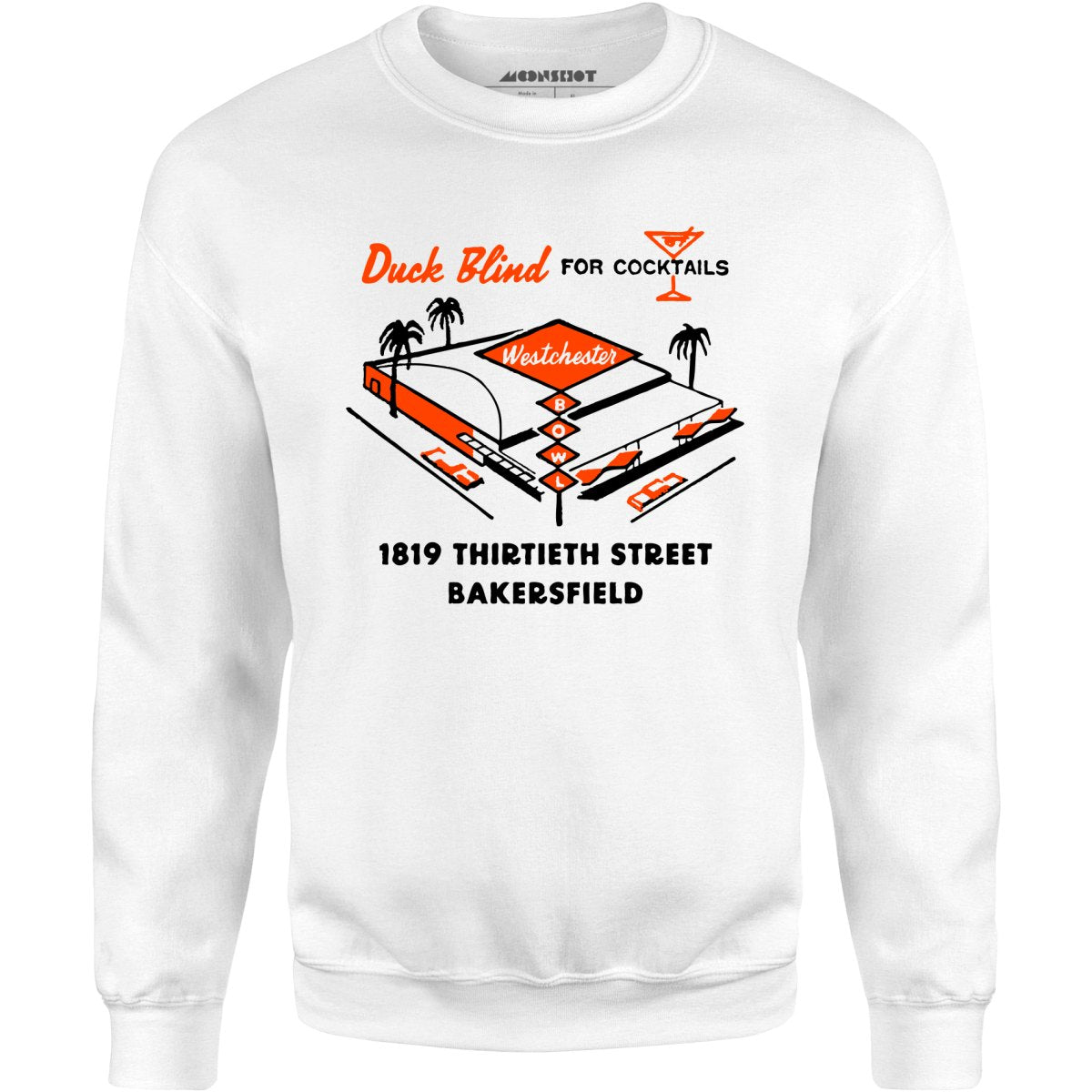 Westchester Bowl v2 - Bakersfield, CA - Vintage Bowling Alley - Unisex Sweatshirt