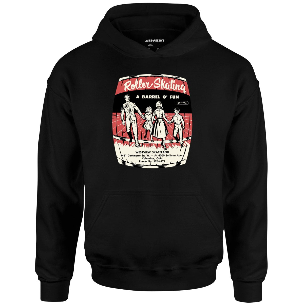 Westview Skateland - Columbus, OH - Vintage Roller Rink - Unisex Hoodie