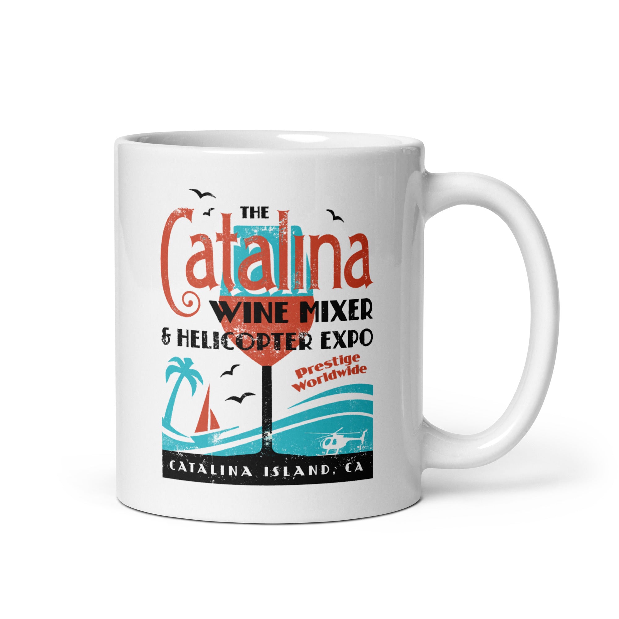 The Catalina Wine Mixer & Helicopter Expo - 11oz Coffee Mug
