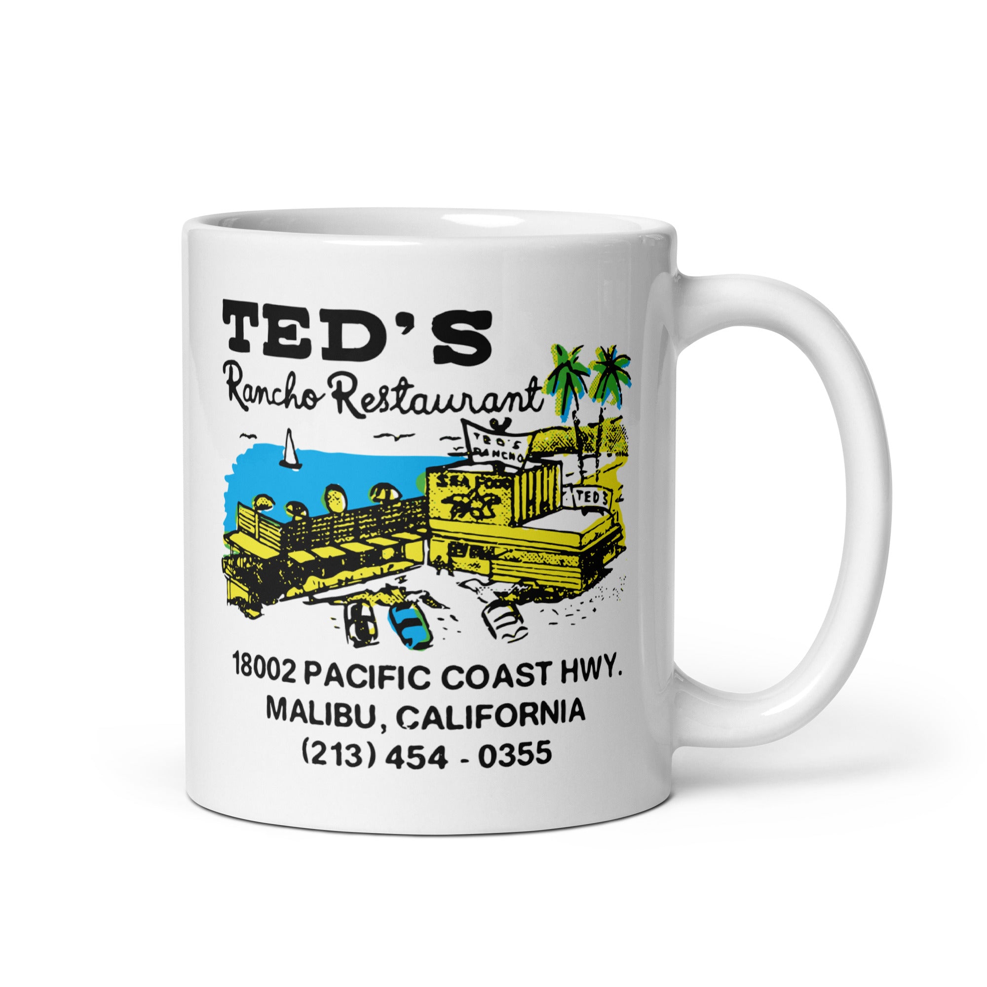 Ted's Rancho Restaurant - Malibu, CA - 11oz Coffee Mug