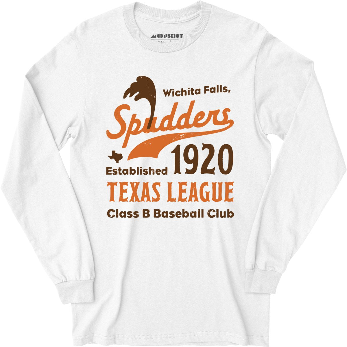 Wichita Falls Spudders - Texas - Vintage Defunct Baseball Teams - Long Sleeve T-Shirt