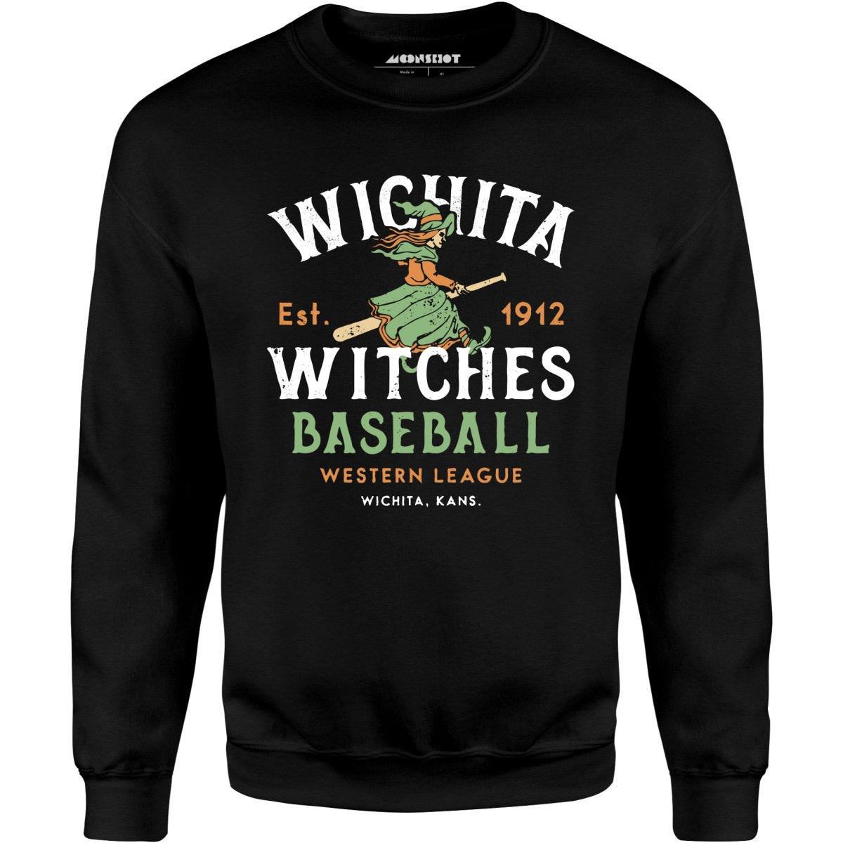Wichita Witches - Kansas - Vintage Defunct Baseball Teams - Unisex Sweatshirt