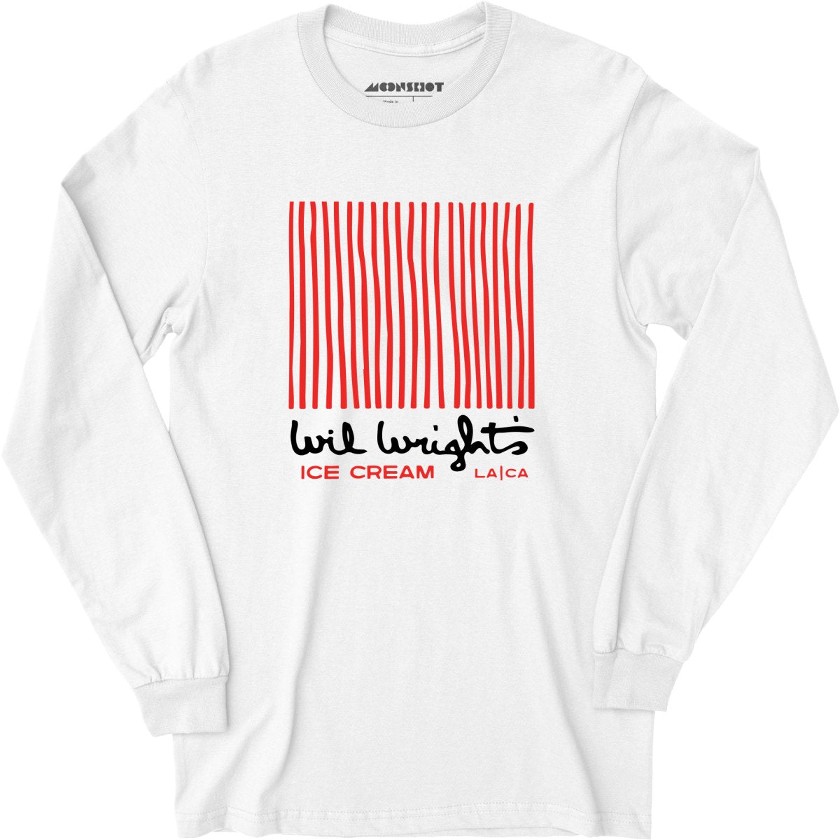 Wil Wright's Ice Cream - Los Angeles, CA - Vintage Ice Cream Parlor - Long Sleeve T-Shirt