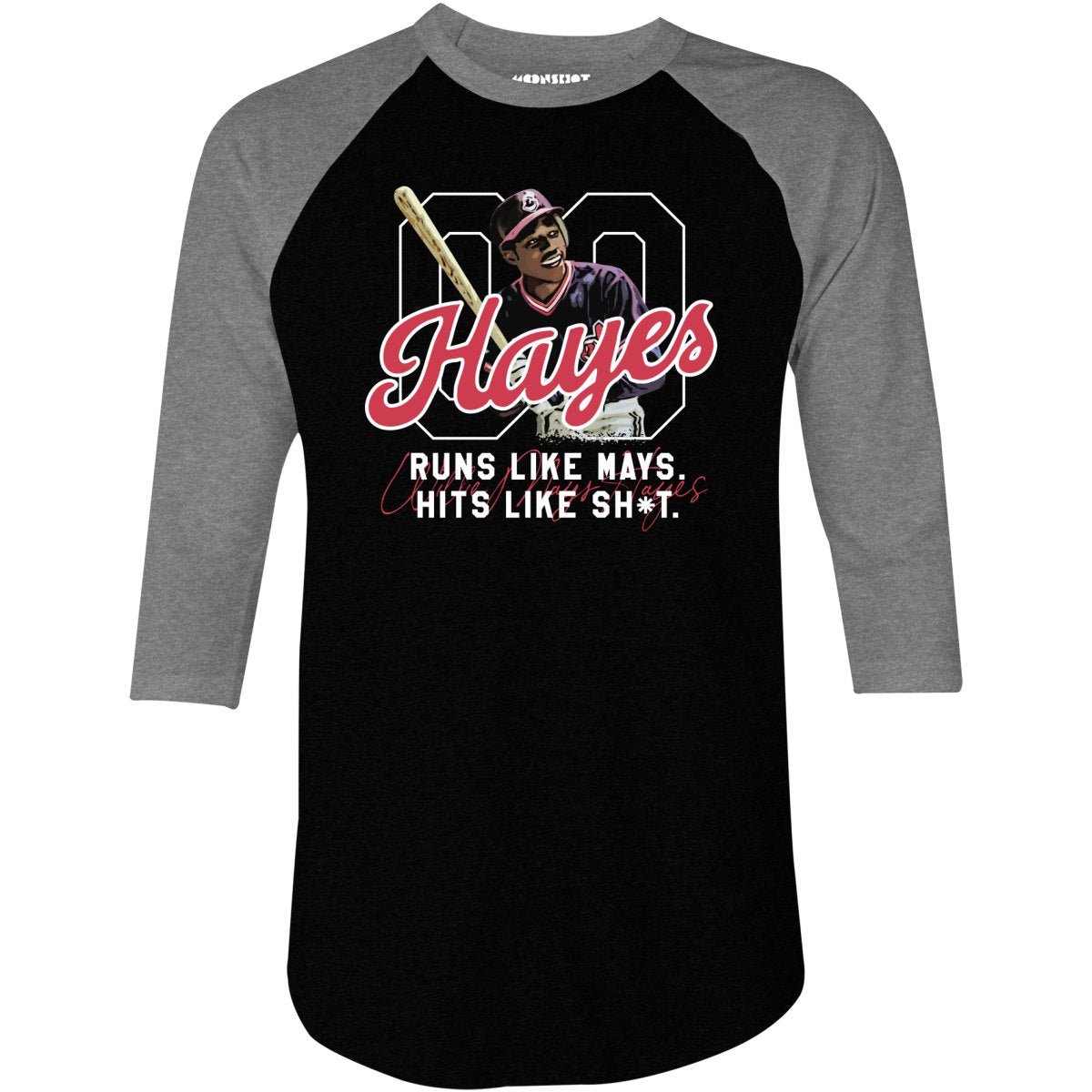 Willie Mays Hayes Tribute - 3/4 Sleeve Raglan T-Shirt