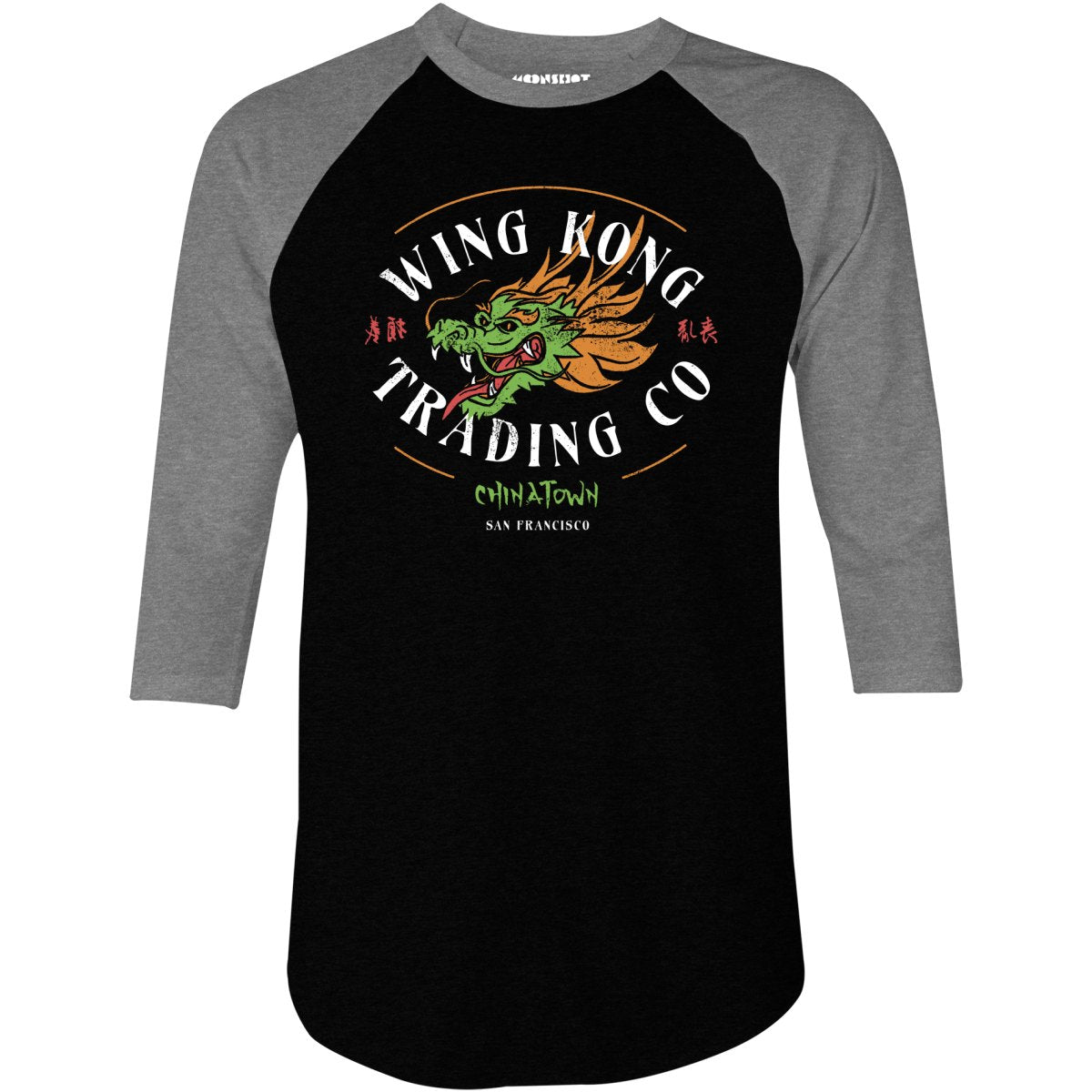 Wing Kong Trading Co. - 3/4 Sleeve Raglan T-Shirt