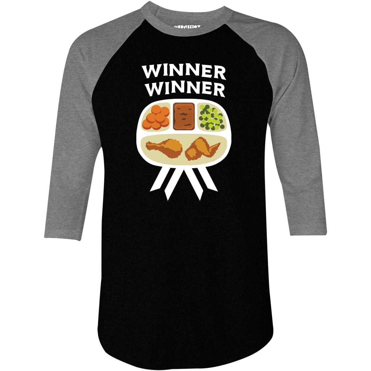 Winner Winner Chicken Dinner - 3/4 Sleeve Raglan T-Shirt