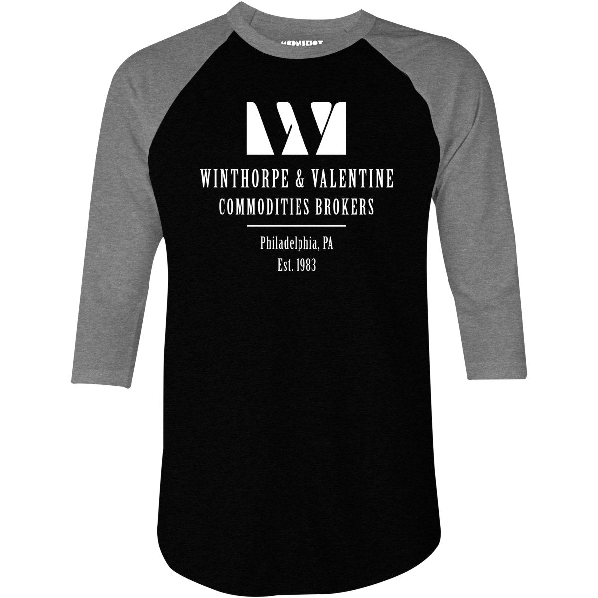 Winthorpe & Valentine Commodities Brokers - 3/4 Sleeve Raglan T-Shirt