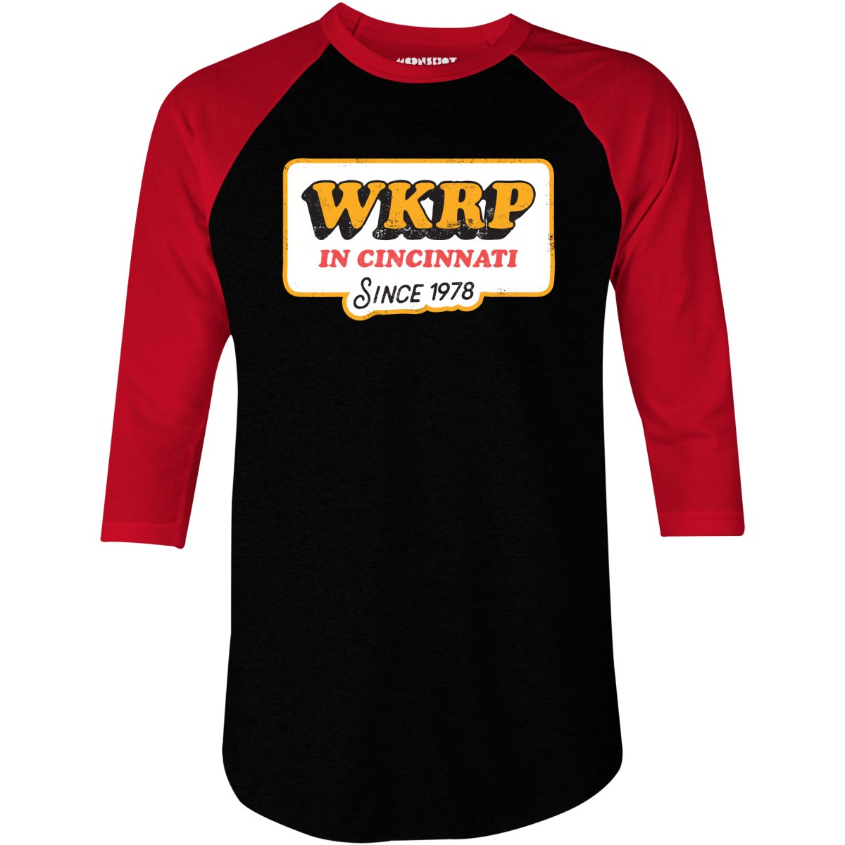 WKRP in Cincinnati - 3/4 Sleeve Raglan T-Shirt