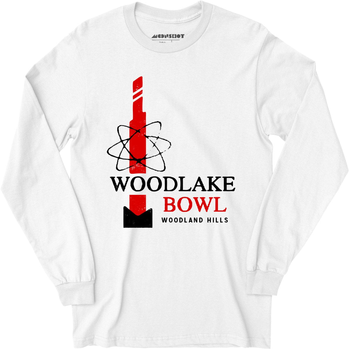 Woodlake Bowl - Woodland Hills, CA - Vintage Bowling Alley - Long Sleeve T-Shirt