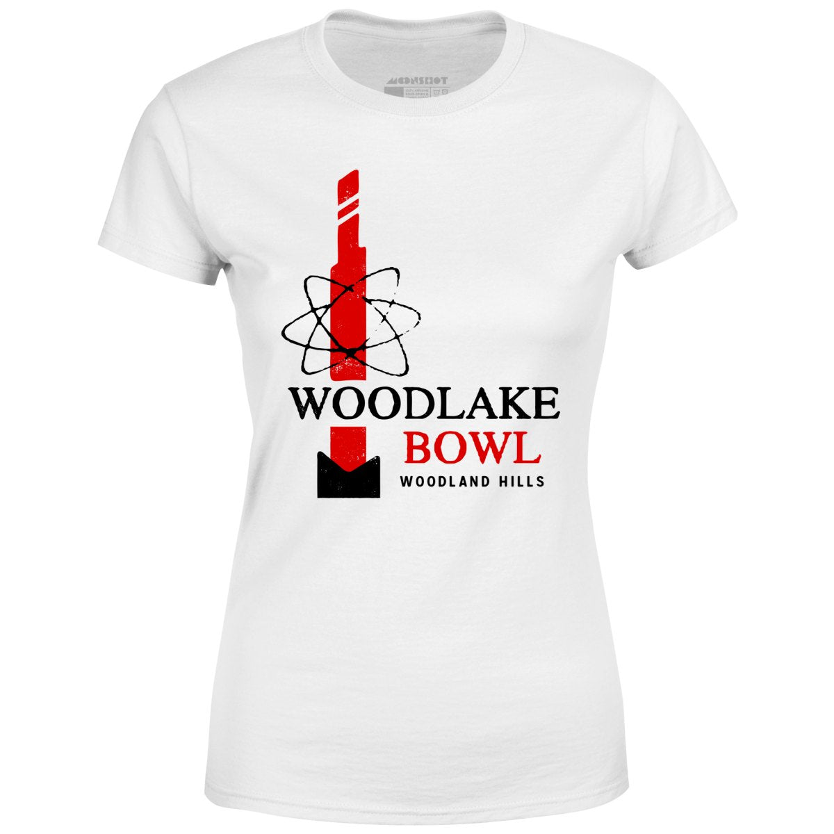 Woodlake Bowl - Woodland Hills, CA - Vintage Bowling Alley - Women's T-Shirt