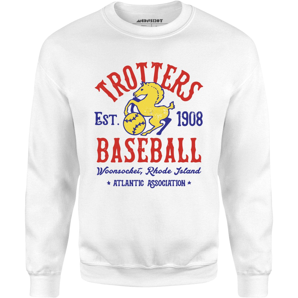 Woonsocket Trotters - Rhode Island - Vintage Defunct Baseball Teams - Unisex Sweatshirt