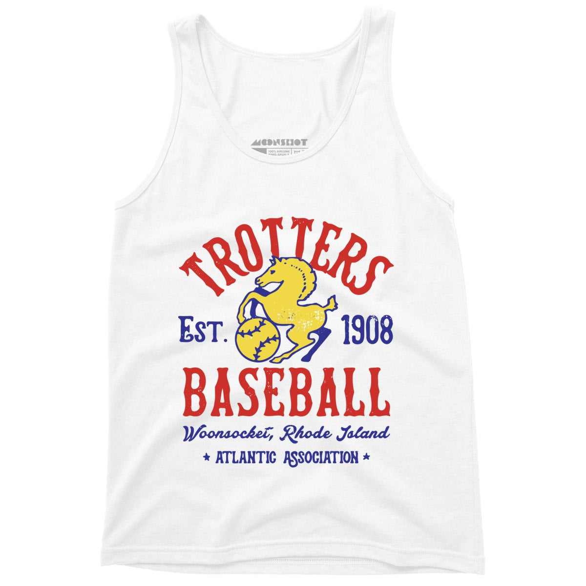 Woonsocket Trotters - Rhode Island - Vintage Defunct Baseball Teams - Unisex Tank Top