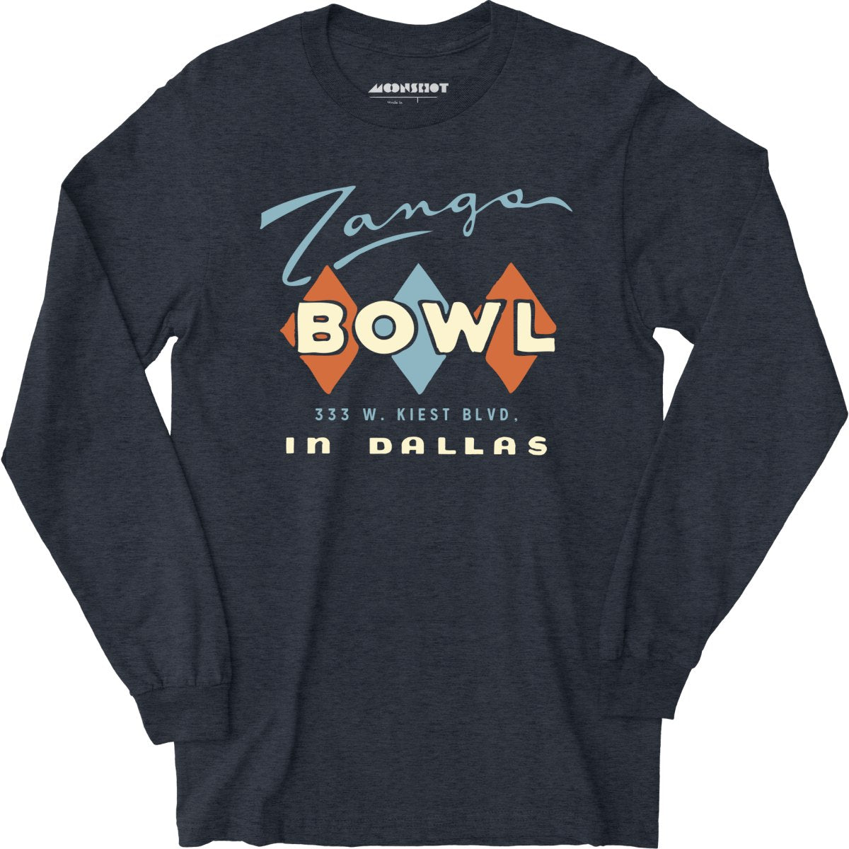 Zangs Bowl - Dallas, TX - Vintage Bowling Alley - Long Sleeve T-Shirt