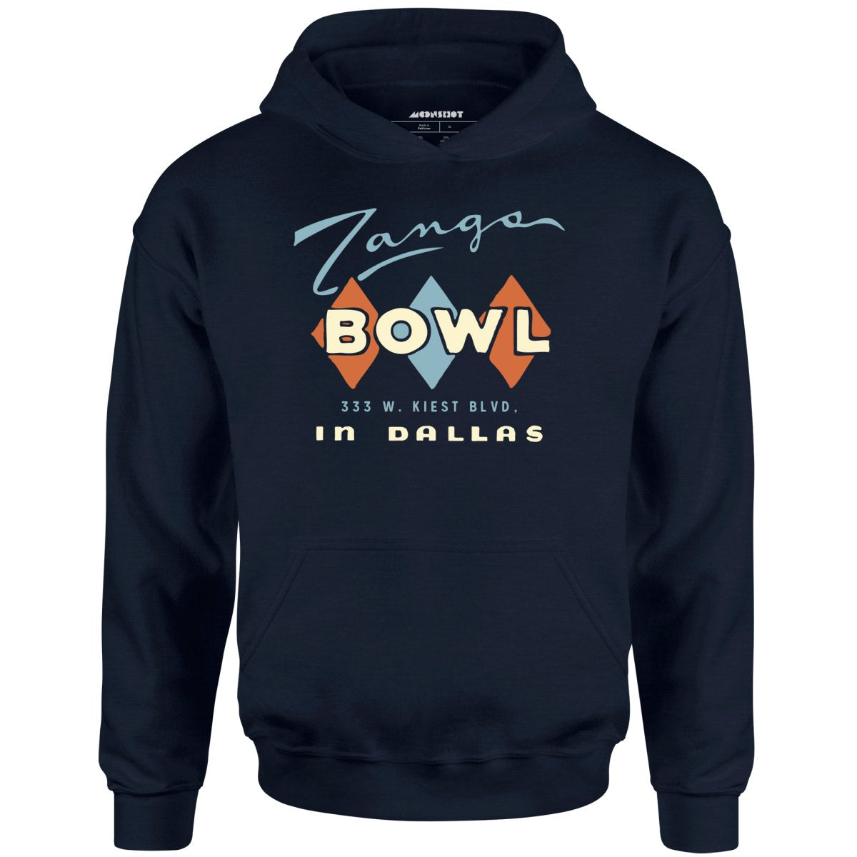 Zangs Bowl - Dallas, TX - Vintage Bowling Alley - Unisex Hoodie