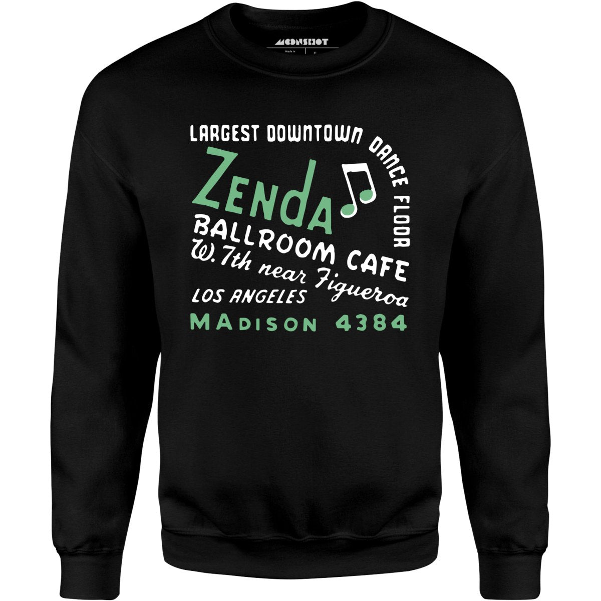 Zenda Ballroom Cafe - Los Angeles, CA - Vintage Nightclub - Unisex Sweatshirt