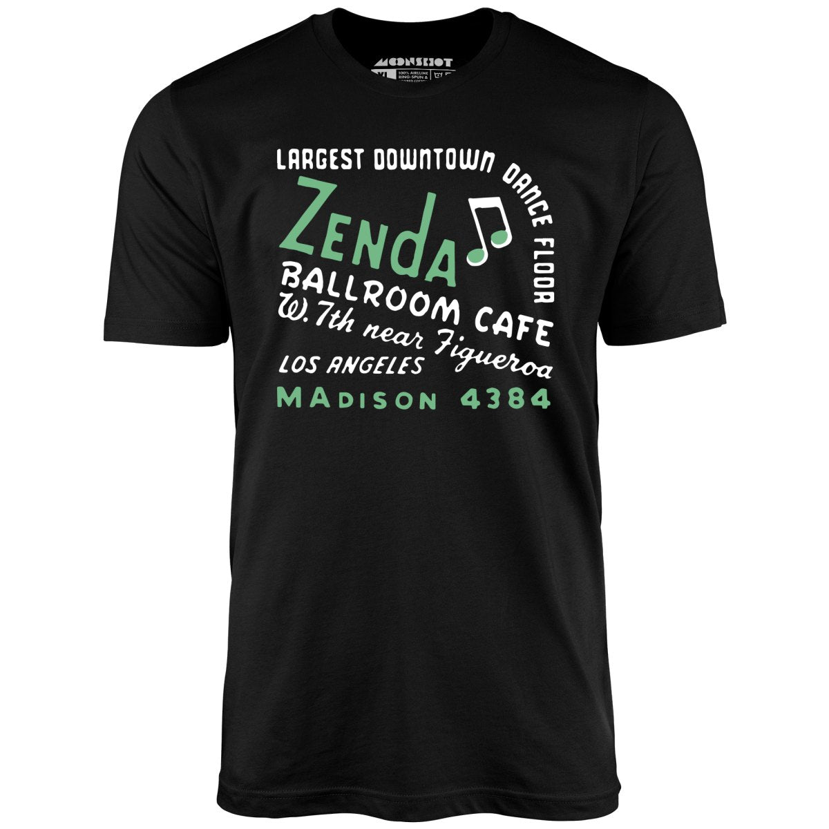 Zenda Ballroom Cafe - Los Angeles, CA - Vintage Nightclub - Unisex T-Shirt