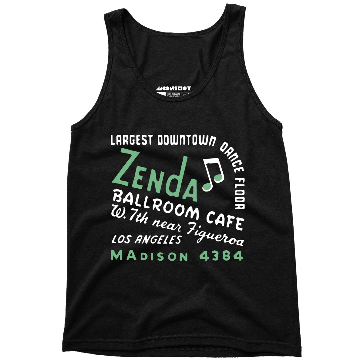 Zenda Ballroom Cafe - Los Angeles, CA - Vintage Nightclub - Unisex Tank Top