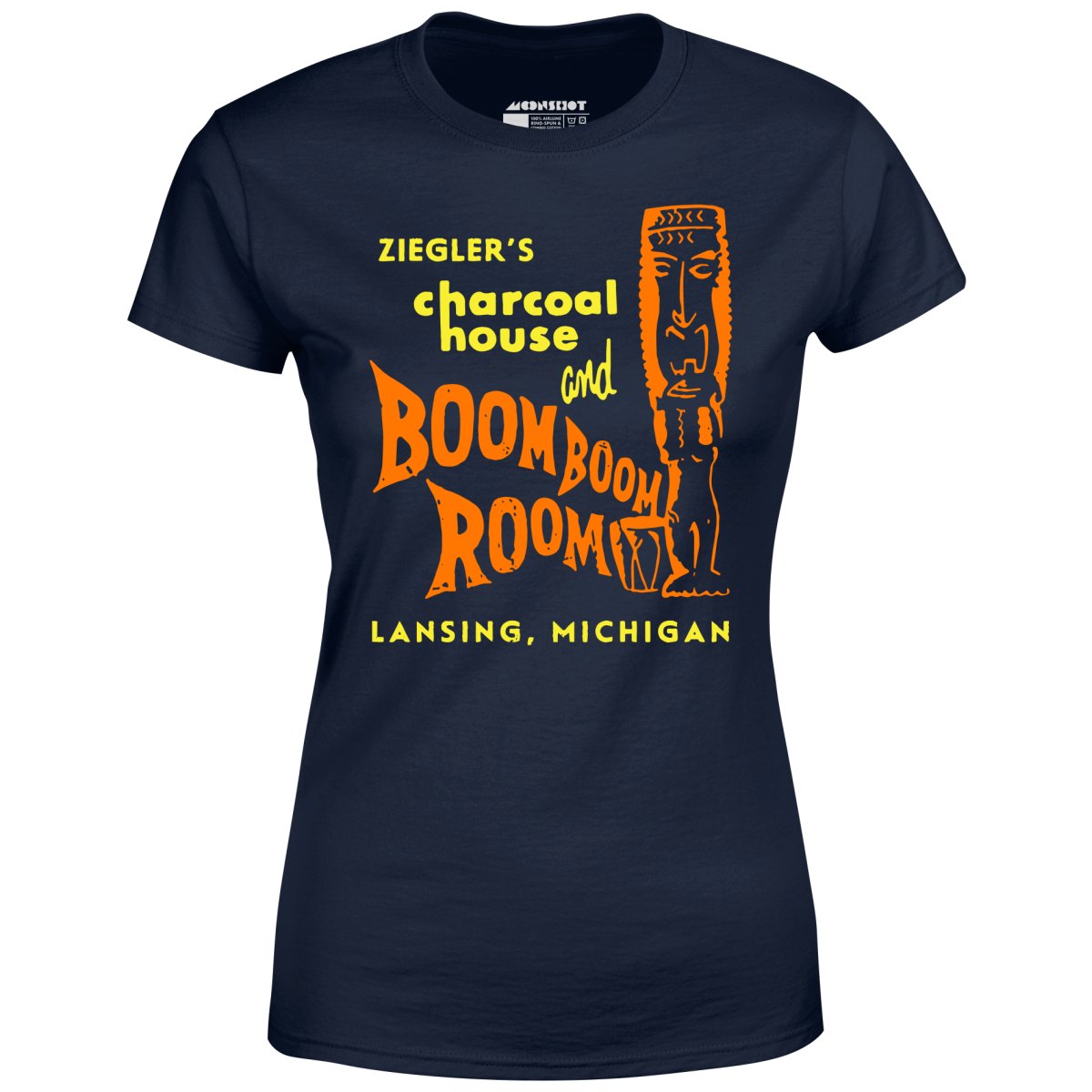 Ziegler's Charcoal House & Boom Boom Room - Lansing, MI - Vintage Tiki Bar - Women's T-Shirt