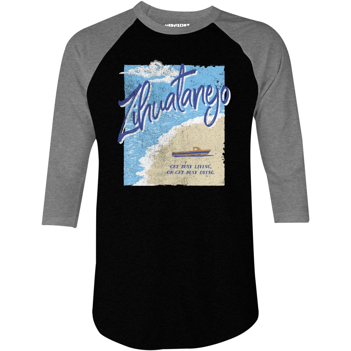Zihuatanejo - 3/4 Sleeve Raglan T-Shirt