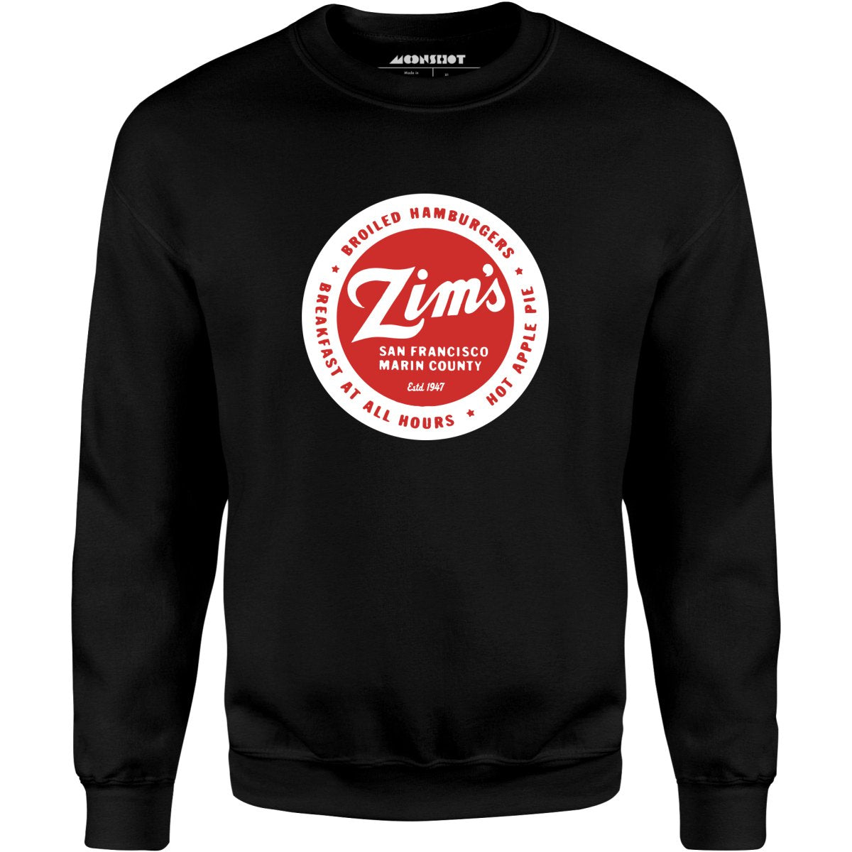 Zim's Hamburgers - San Francisco, CA - Vintage Restaurant - Unisex Sweatshirt
