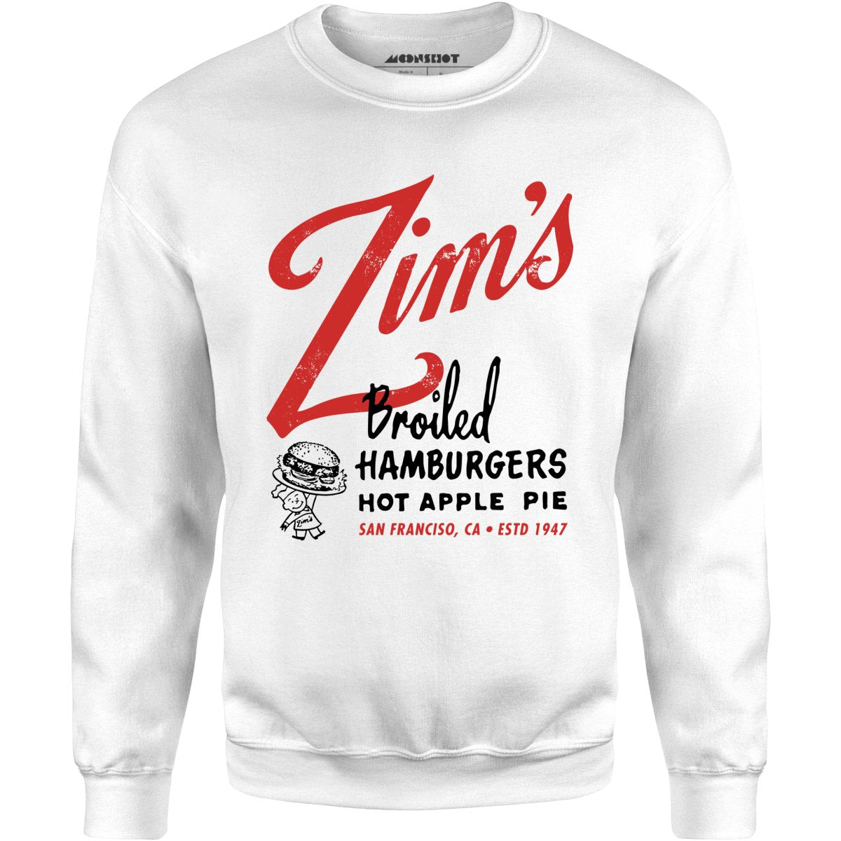 Zim's Hamburgers v1 - San Francisco, CA - Vintage Restaurant - Unisex Sweatshirt