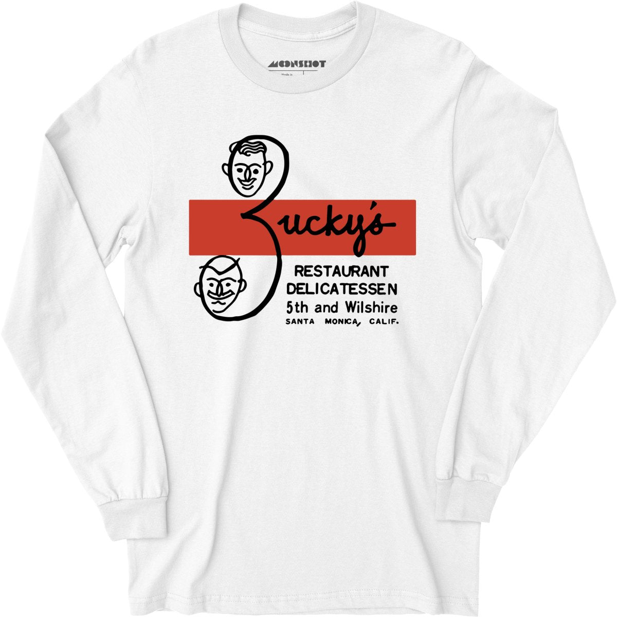 Zucky's Delicatessen - Santa Monica, CA - Vintage Restaurant - Long Sleeve T-Shirt
